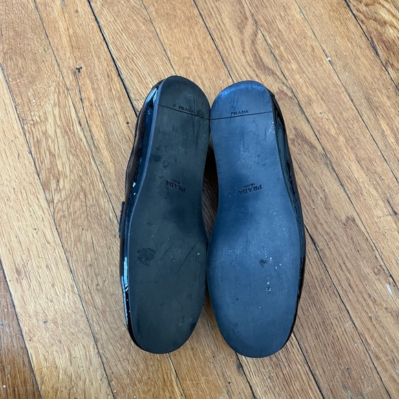 Prada black leather loafers - Picture 3 of 7